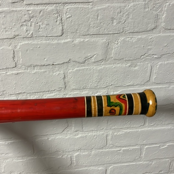 VTG Mexican Wooden Bat Pinata Stick - Picture 8 of 8